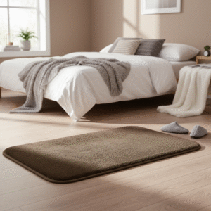 KPAAS Soft Polyester Fur Mat – Chocolate Brown (15”x23”)