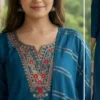 blue-kurti-set1