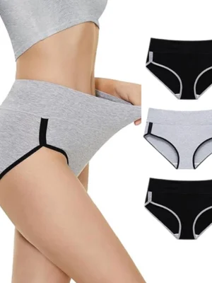 Women’s Pure Cotton Hipster Panty Pack of 3 – Mid Rise Full Coverage