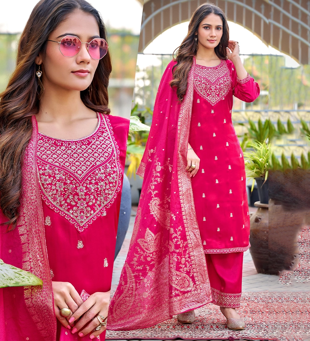 rnipink-embroidery-kurti-set